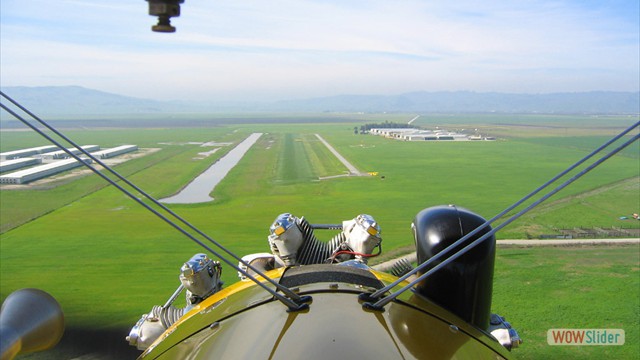 Stearman N54173 and Andreas Hotea -  Approach to Fraser Lake Airport