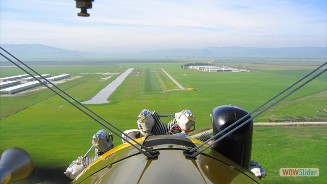 Stearman N54173 and Andreas Hotea -  Approach to Fraser Lake Airport